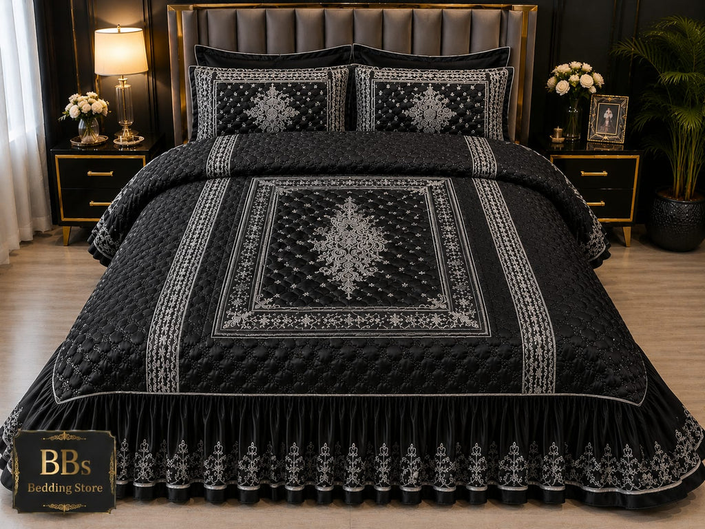 9 pcs bridal  bed set